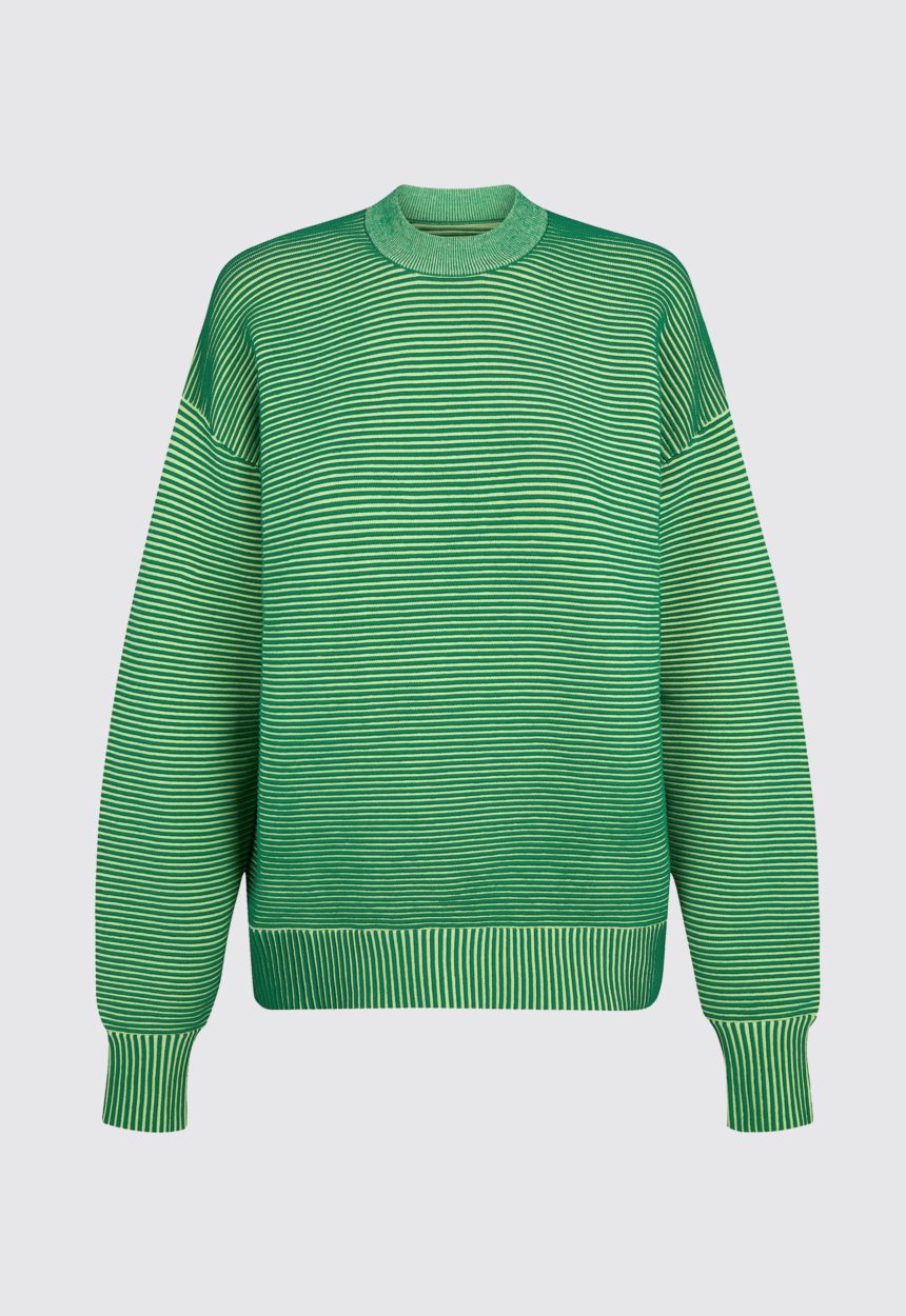 Jac + Jack NAGNATA Sonny Crew Neck Sweater - Tropic Green / Lime